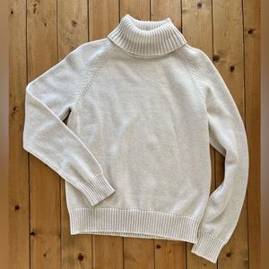 Jeanne Pierre Lt. Beige Heather Turtleneck Sweater Sz Medium